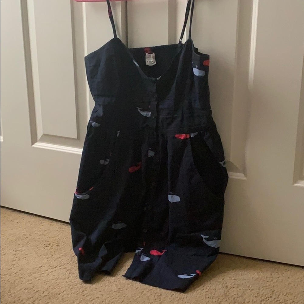 Cute button up preppy whale Urban Oufitters dress